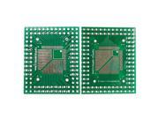10Pcs 0.5mm 0.8mm QFP TQFP LQFP FQFP 32 44 64 80 100 To DIP Adapter PCB Board Converter