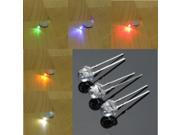 100Pcs Straw F5 5MM Led Diode 5 Colors Red Blue Green Yellow White