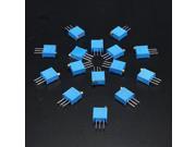 5 X 15Pcs 50 To 2M Ohm 3296W Variable Resistor Trimmer Kit Set
