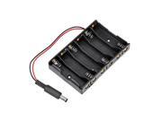 5Pcs 6*AA Battery Case Storage Holder DC2.1 Power Jack For Arduino