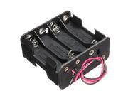 5Pcs 12V 8 x AA Battery Clip Slot Holder Stack Case 6 Inch Leads Wire