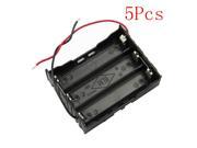 5Pcs DIY 3 Slot Series 18650 Battery Holder With 2 Leads