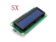5Pcs IIC I2C 1602 Blue Backlight LCD Display Module For Arduino