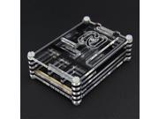Black With Transparent Acrylic Shell Case For Raspberry Pi 2 Model B RPI B