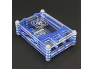 Blue With Transparent Acrylic Shell Case For Raspberry Pi 2 Model B RPI B