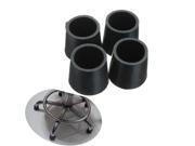 4pcs 22mm Diameter Furniture Table Chair Foot Rubber Pad Cover Black 4pcs 22mm Diameter Furniture Table Chair Foot Rubber Pad Cover Black