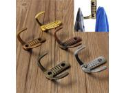 Retro Zinc Alloy Double Prong Hooks Door Wall Towel Clothes Hat Hanger Chrome