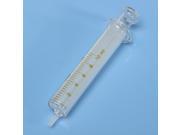 10mL Precision Clear Glass Syringe Injector Lab Glassware Sampler