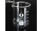 250mL Graduated Borosilicate Glass Beaker Volumetric Glassware For Laboratory
