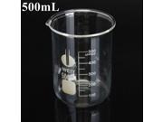 500mL Graduated Borosilicate Glass Beaker Volumetric Glassware For Laboratory