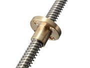 400mm T8 Lead Screw 8mm Thread 2mm Pitch Lead Screw with Copper Nut 3D Printer Z Axis