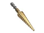3 13MM Titanium Coated Step Drill 1 4 Inch Hex Shank Stepped Drill