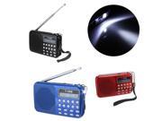 T508 Mini Portable LED Stereo FM Radio Speaker USB TF Card MP3 Music Player Black