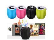 Outdoor Grenade Shape Bluetooth Wireless Portable Handfree Speaker With Mic For Cell Phone Tablet Green