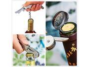 Multifunctional Stainless Metal Corkscrew Wine Beer Bottle Opener 7 Colors Rose Red