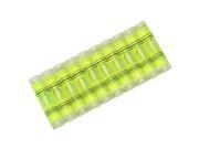 10pcs 9x40mm Cylindrical Bubble Spirit Level Set For Professional Measuring And Normal Use