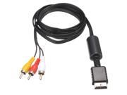 Audio Video AV Cable Wire to 3 RCA TV Lead For Sony Playstation PS2 PS3