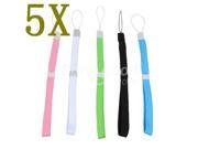 5 Color Safety Hand Wrist Strap Set For Wii DS 3DS PSP