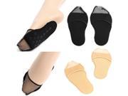 1 Pair Comfortable Lace Anti slip High Heel Shoes Pads Forefoot Breathable Foot Insole Cus Black