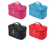4 Colors Portable Makeup Cosmetic Case Storage Handbag Travel Bag Red