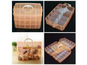 30 Grids Medium Size Transparent Cosmetic Nail Tips Container Storage Box