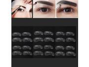 24Pcs Makeup DIY Eyebrow Stencils Shaping Model Templates Tool
