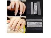 3D Black White Lace Flower Nail Art Stickers DIY Manicure 01