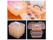 18 Grids Transparent Cosmetic Nail Tips Container Storage Box Case