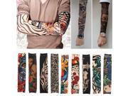 Unisex Stretchy Nylon Arm Skull Tribal Tattoo Sleeve Stocking 07