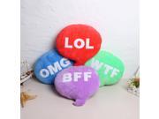 Bubble Rectangular Shaped Letters Hold Pillow Cushion Soft Stuffed Toy 06