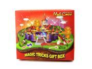 Kingmagic Magic Castle Set With CD Magic Tricks Gift Box Toy Magic Props Red