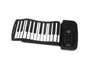 KONIX 61 Key MIDI Keyboard Portable Electronic Roll Up Piano PA61