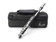 LADE ABS Pipe Silver C Tone Piccolo with Cloth Case