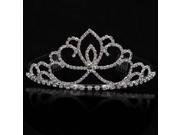 Bride Crown Comb Princess Wedding Rhinestone Crystal Tiara Sliver Headpieces