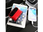 T12 1 In 3 Cigarette Lighter Car Charger With Dual USB Battery Detection With Switch