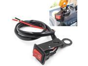 Motorcycle ATV Quad Bike Headlight On Off Switch Rearview Mirror Wire