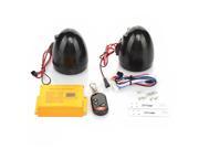 Waterproof Motorcycle HIFI Audio Remote Sound System Alarm SD USB MP3 FM