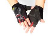 Tactical Half Finger Gloves Military Outdoor Assault Mitten Cycling Sand L