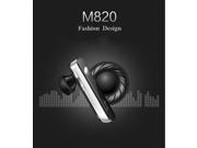 Aminy M820 Bluetooth V4.0 Headset Hands Free Earphone Stereo Wireless Headphone Black