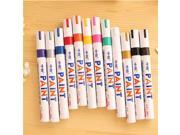 Colorful Permanent Paint Drawing Pen Car Outdoor Marking Ink Marker 12 Colors Gold