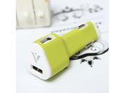 Mini 5V 2.4A Dual USB Port Car Charger Adapter For Tablet Cellphone