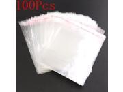 100Pcs Clear Transparent Jewelry OPP Plastic Packing Bags Envelopes