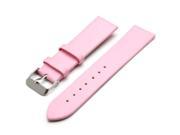 20mm Pink Needle Buckle Clasp Casual Leather Watch Band