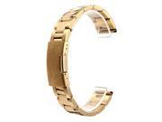20mm Gold Color Stainless Steel Watch Band