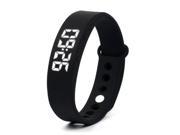 W5 Pedometer Sleep Monitor Temperature Bracelet Smart Watch Gray