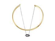 Punk Gold Plated Eye Pendant Metal Collar Necklace Women Jewelry