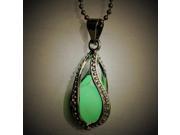 Vintage Glow In The Dark Hollow Luminous Bead Pendant Necklace