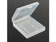 Plastic Hard White Battery Case Storage Box for 4x14500 AAt