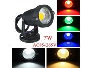 7W IP65 LED Flood Light With Base For Outdoor Landscape Garden Path AC85 265V Red