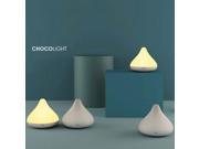 Rechargeable Intelligent LED Chocolate Shape Wireless Charging Touch Control Night Light White